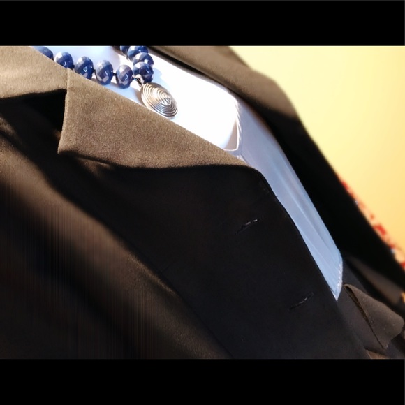 Silk/wool ruffle-front skirt sheath - Picture 4 of 8